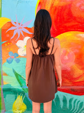 Load image into Gallery viewer, Chocolate Denim Beaded Mini Dress - By Frankie