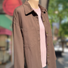 Load image into Gallery viewer, Chocolate Denim Shacket - By Frankie