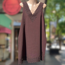 Load image into Gallery viewer, Chocolate Lace Trim Mini Dress - By Frankie