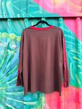 Load image into Gallery viewer, Chocolate Wild Heart Long Sleeve Tee - By Frankie
