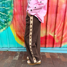 Load image into Gallery viewer, Chocolate/Beige Star Racer Pant - By Frankie