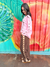 Load image into Gallery viewer, Chocolate/Beige Star Racer Pant - By Frankie