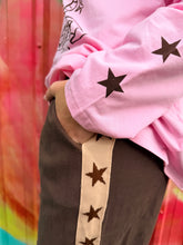 Load image into Gallery viewer, Chocolate/Beige Star Racer Pant - By Frankie