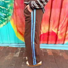 Load image into Gallery viewer, Chocolate/Blue Stripe Racer Pants - By Frankie