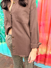 Load image into Gallery viewer, Chocolate Denim Shacket - By Frankie