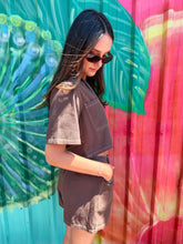 Load image into Gallery viewer, Chocolate Denim Skort Set - By Frankie