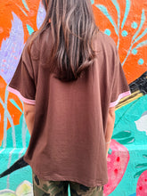 Load image into Gallery viewer, Chocolate 'Mermaid Vino Club' T-Shirt - By Frankie