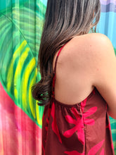 Load image into Gallery viewer, Chocolate/Red Print Mini Dress - By Frankie