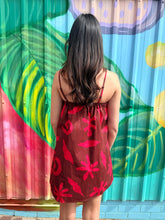 Load image into Gallery viewer, Chocolate/Red Print Mini Dress - By Frankie