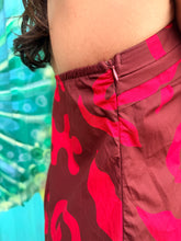 Load image into Gallery viewer, Chocolate/Red Print Strapless Maxi Dress - By Frankie