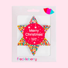 Load image into Gallery viewer, Star &#39;Merry Christmas&#39; Chocolate Freckle