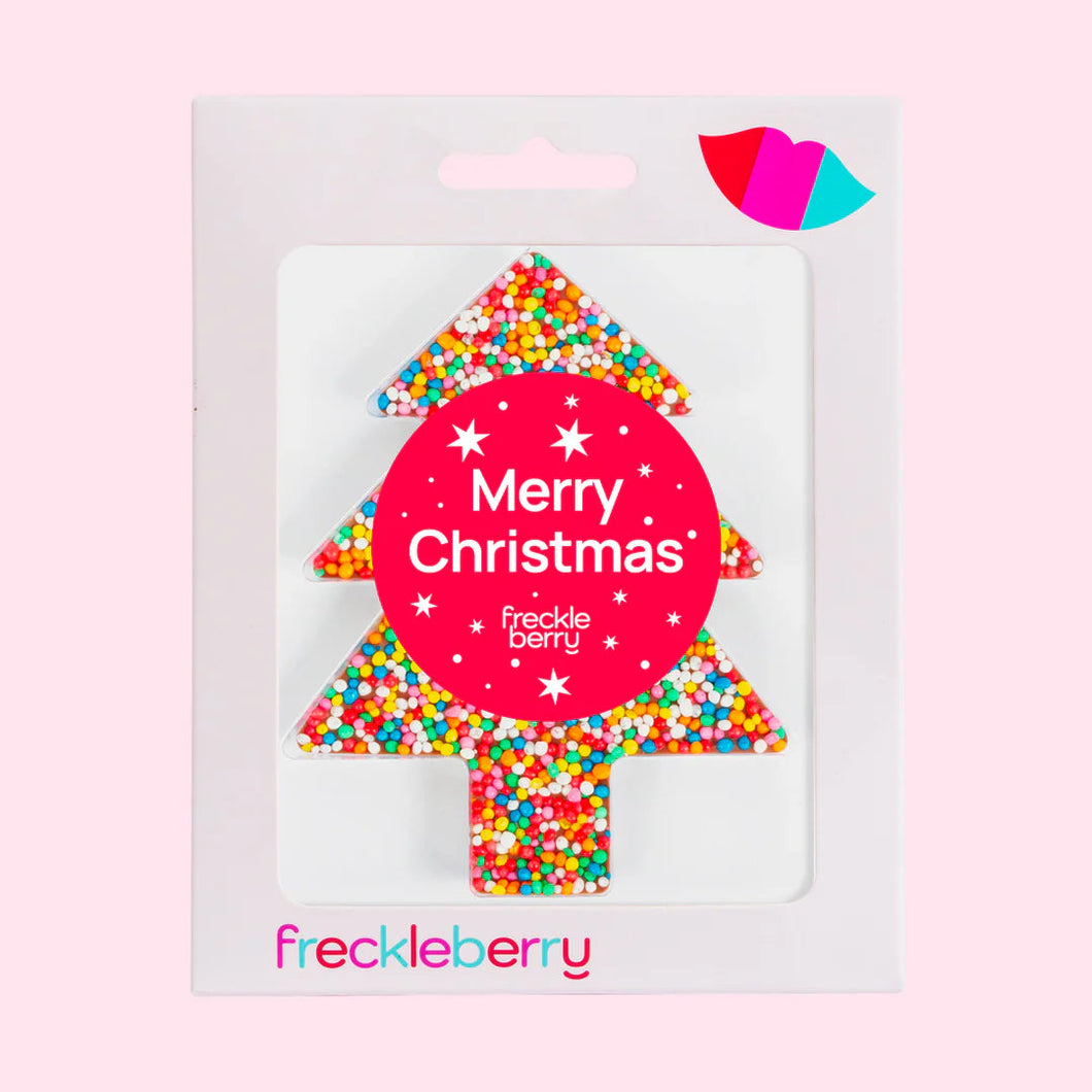 Tree 'Merry Christmas' Chocolate Freckle
