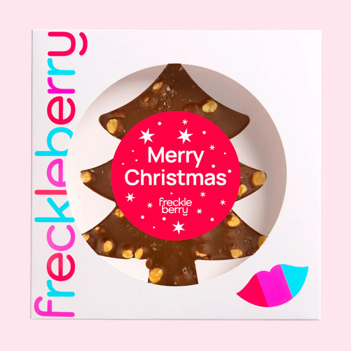 Giant Hazelnut, Caramel and Sea Salt Chocolate Christmas Tree