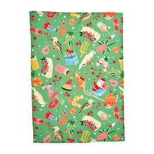 Load image into Gallery viewer, 3pc Christmas Linen Tea Towel Box Set