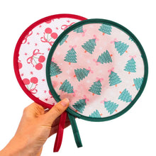 Load image into Gallery viewer, Purse Size Twist Fan - Christmas Designs