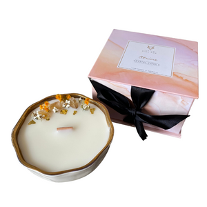 Citrine Crystal Candle - Little Pink Fox