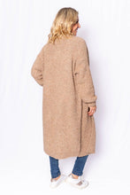 Load image into Gallery viewer, Clayton Camel Wool Mix Boucle Coatigan