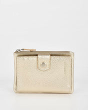 Load image into Gallery viewer, Gold Collins RFID Safe Compact Leather Wallet - Cobb &amp; Co