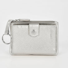 Load image into Gallery viewer, Silver Collins RFID Safe Compact Leather Wallet - Cobb &amp; Co