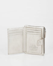 Load image into Gallery viewer, Silver Collins RFID Safe Compact Leather Wallet - Cobb &amp; Co