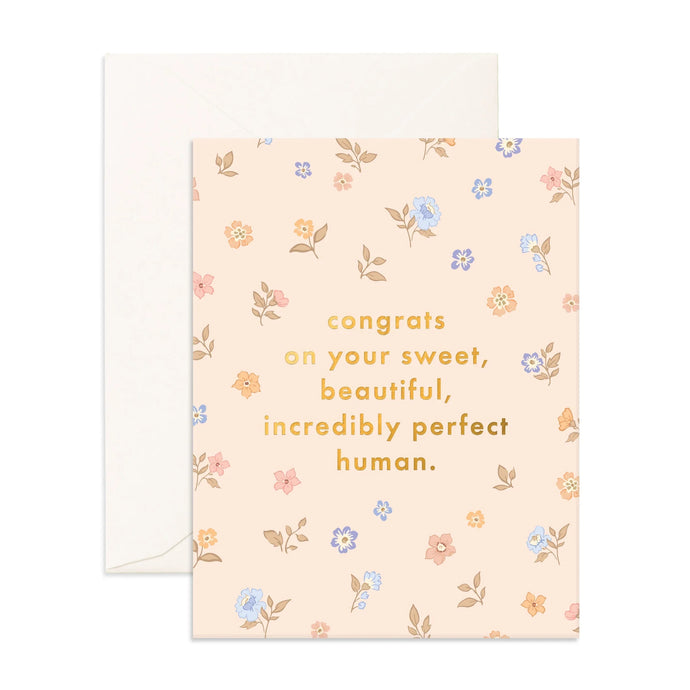 Congrats Sweet Human Greeting Card