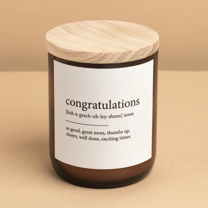 Congratulations – Commonfolk Collective Dictionary Candle