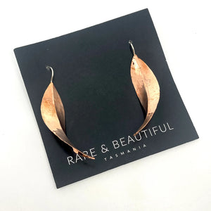 Copper Eucalyptus Earrings