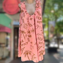 Load image into Gallery viewer, Coral Sea Gypsy Mini Dress - By Frankie