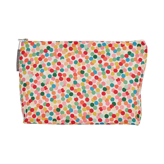 Confetti Large Cosmetic Bag - Linen