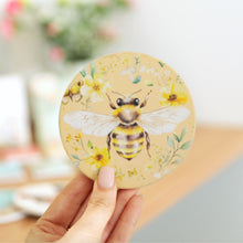 Load image into Gallery viewer, Bee Cottage Grove Ceramic Coaster