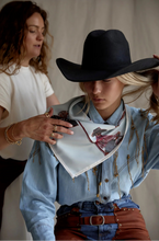 Load image into Gallery viewer, 'Cowboy Bar' Cotton Bandana Scarf - Farmer By Whitney