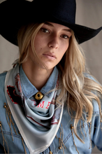 Load image into Gallery viewer, 'Cowboy Bar' Cotton Bandana Scarf - Farmer By Whitney