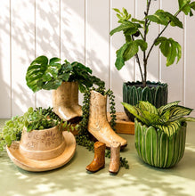 Load image into Gallery viewer, Tan Cowboys Boots Planter 16cm