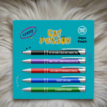 Load image into Gallery viewer, &#39;Crazy Cat Person&#39; Pen Pack