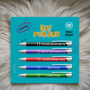 'Crazy Cat Person' Pen Pack