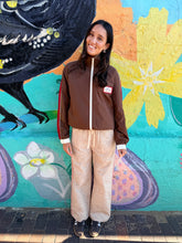 Load image into Gallery viewer, Cream Leopard Racer Pants with Red Hearts - By Frankie
