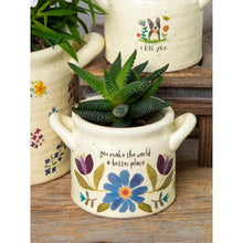Load image into Gallery viewer, 'You Make The World A Better Place' Small Crock Planter