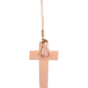 Buttercream Cross Hanging