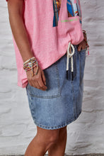 Load image into Gallery viewer, Stonewash Denim Skirt with Elastic Waist - Hammill &amp; Co