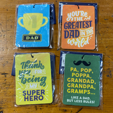 Load image into Gallery viewer, Father&#39;s Day Air Freshener - Assorted Designs
