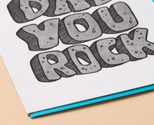 Load image into Gallery viewer, &quot;Dad You Rock&quot; Letterpress Card
