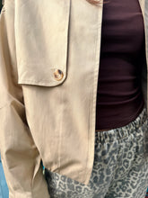 Load image into Gallery viewer, Dark Beige Trench Bomber Jacket - By Frankie