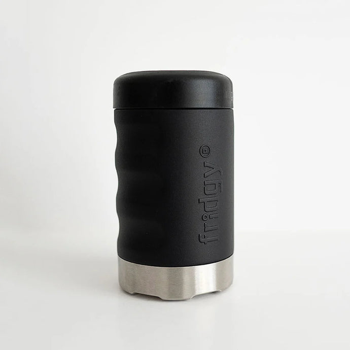 Dark Hour Black 375ml Grip Series Can Cooler - Fridgy