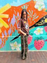 Load image into Gallery viewer, Dark Camo &amp; Brown Stripe Track Pants - By Frankie