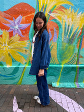 Load image into Gallery viewer, Dark Denim Embroidered Cowboy Shacket - By Frankie