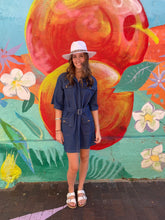 Load image into Gallery viewer, Dark Denim Shirt Dress - By Frankie