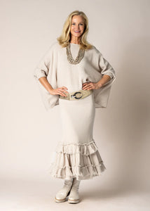 Latte Dayma Linen Skirt