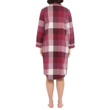Load image into Gallery viewer, Deep Twilight Flannelette Cotton Midi Nightshirt
