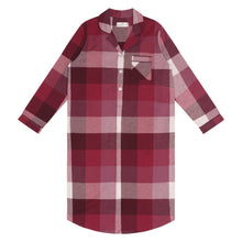 Load image into Gallery viewer, Deep Twilight Flannelette Cotton Midi Nightshirt
