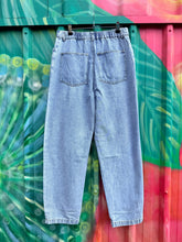 Load image into Gallery viewer, Light Blue Barrel Denim Jean - By Frankie